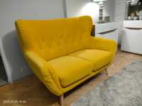 Sofa 2 osobowa -żółta