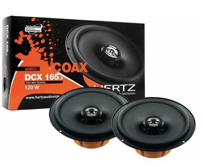 Коаксіальні динаміки в авто Hertz DCX 165.3 нові, гарантія