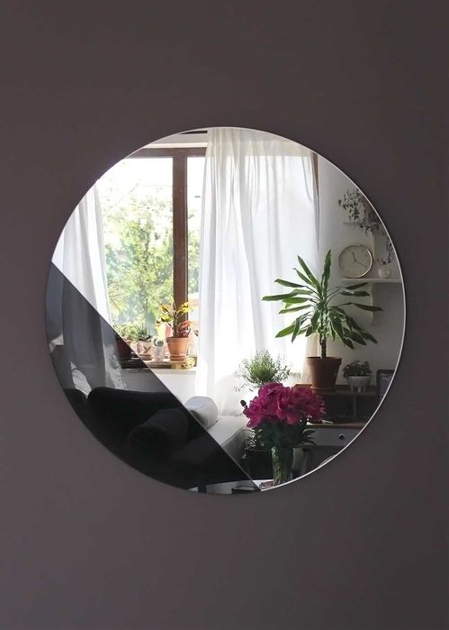 Designerskie okrągłe lustro Sunset Giera Design 80 cm