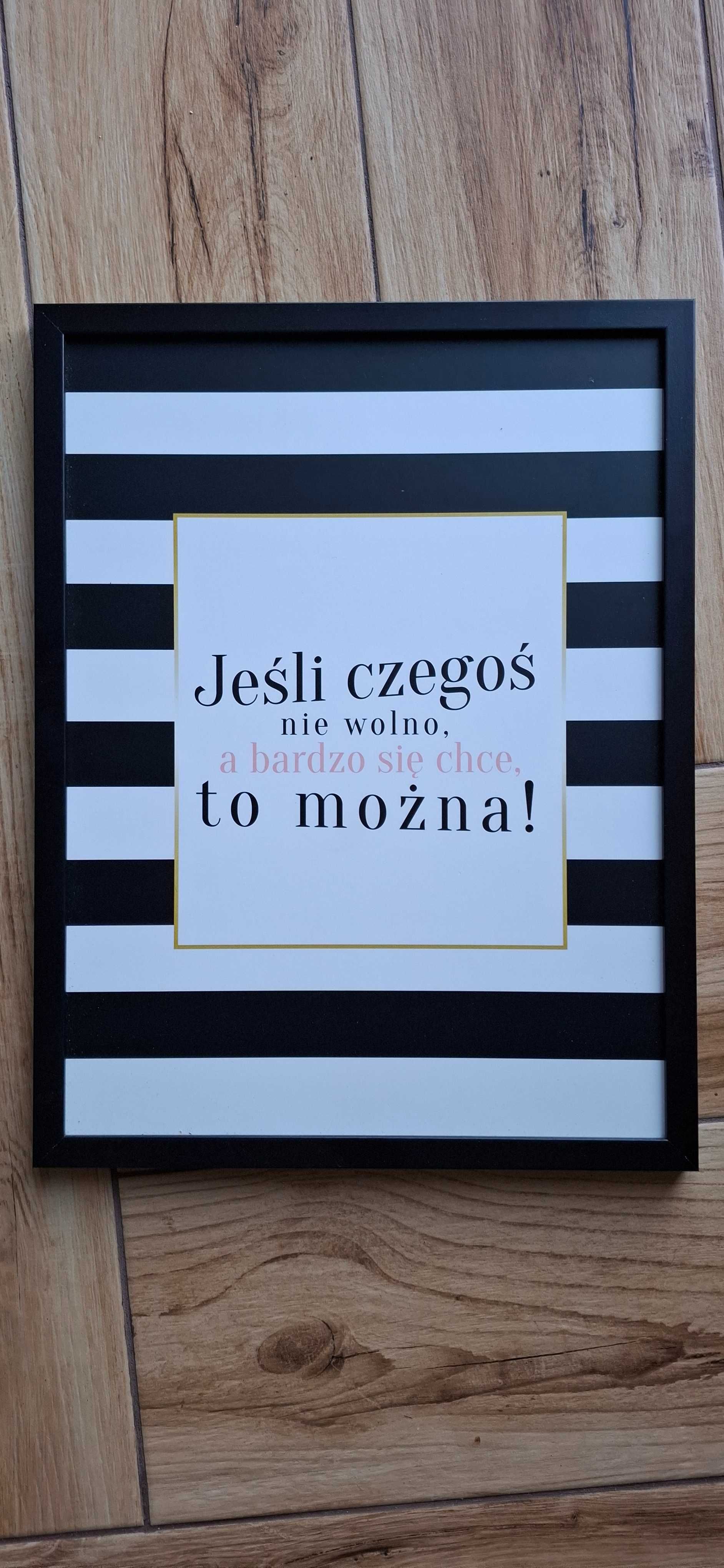 Obraz Modernpik Nie wolno 30 x 40 cm czarny