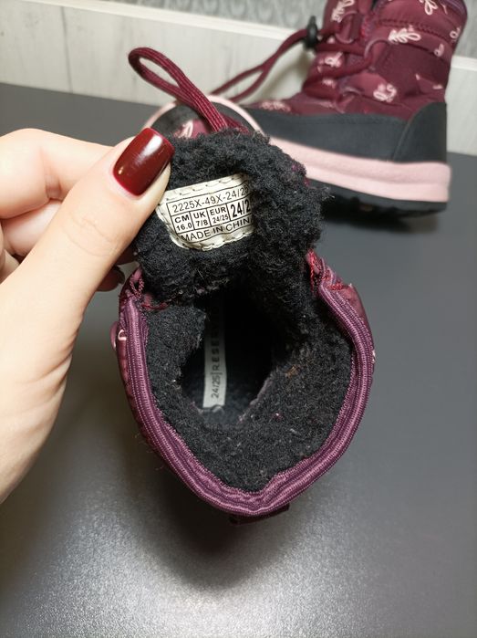 Зимові ботінки,розмір 24/25-16см