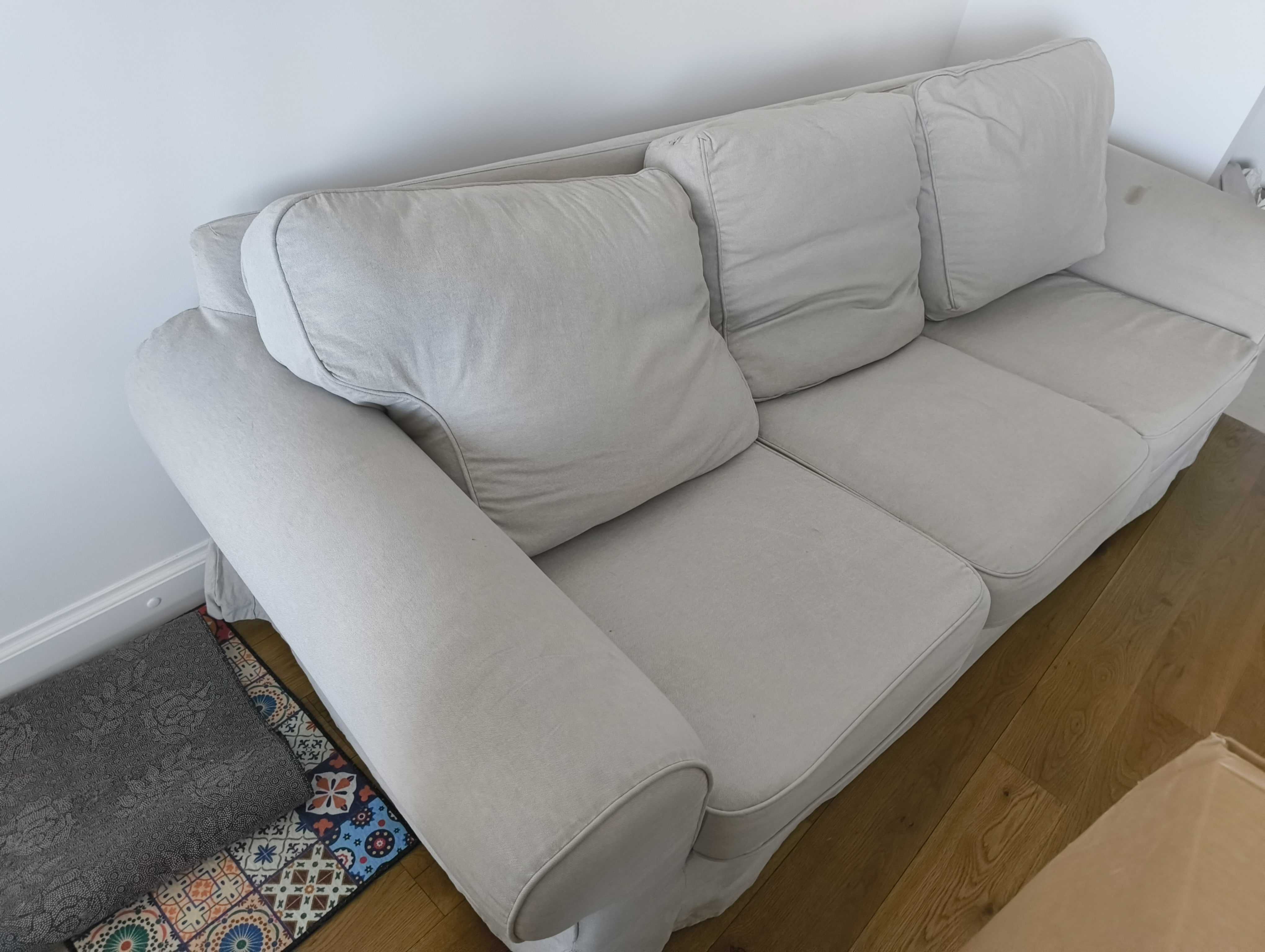 Sofa IKEA EKTORP 3-osobowa - świetna baza do odświeżenia!