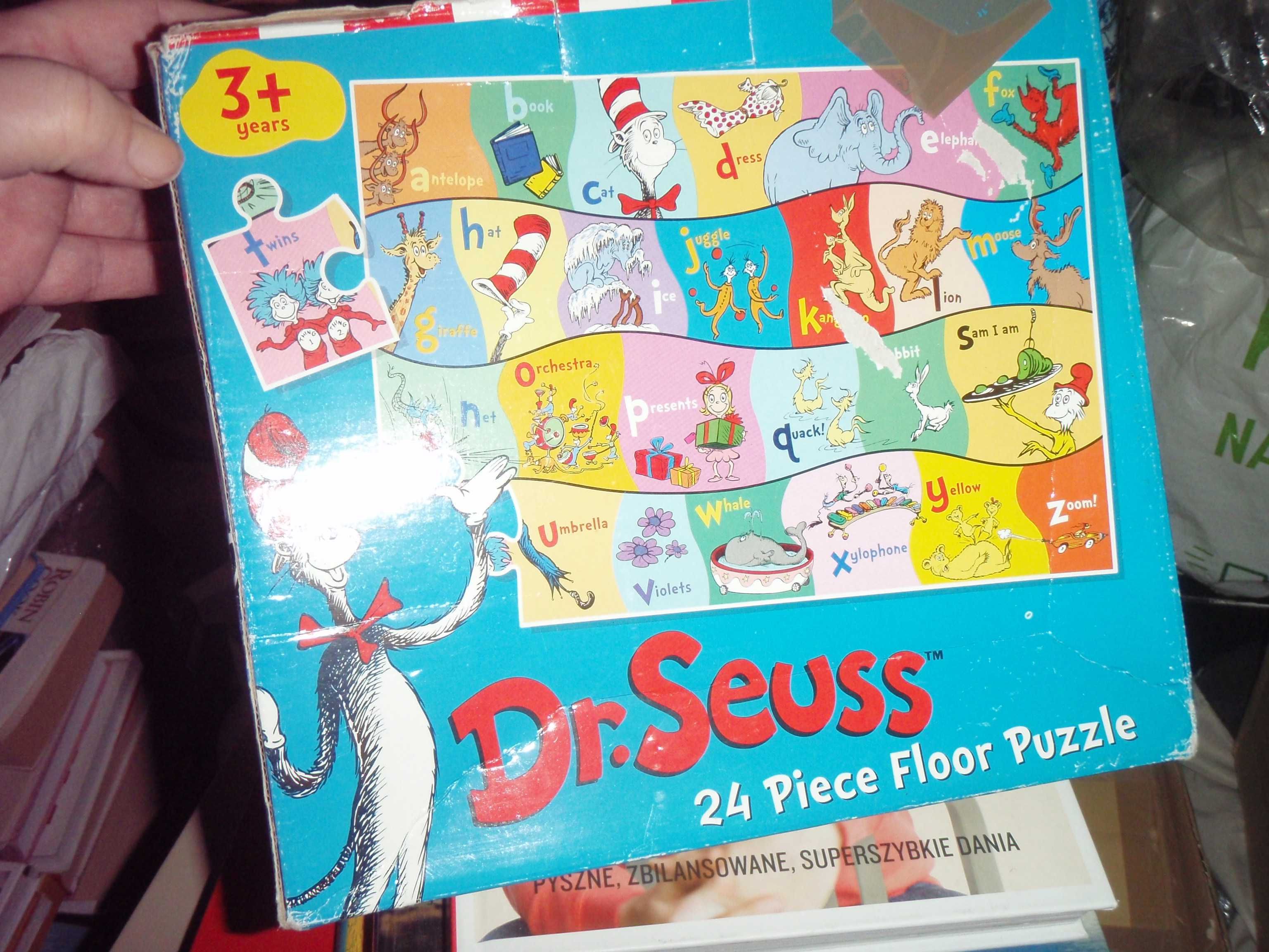 Puzzle 24 elem. DR. SEUSS - Alfabet angielski kolorowe, duże elementy