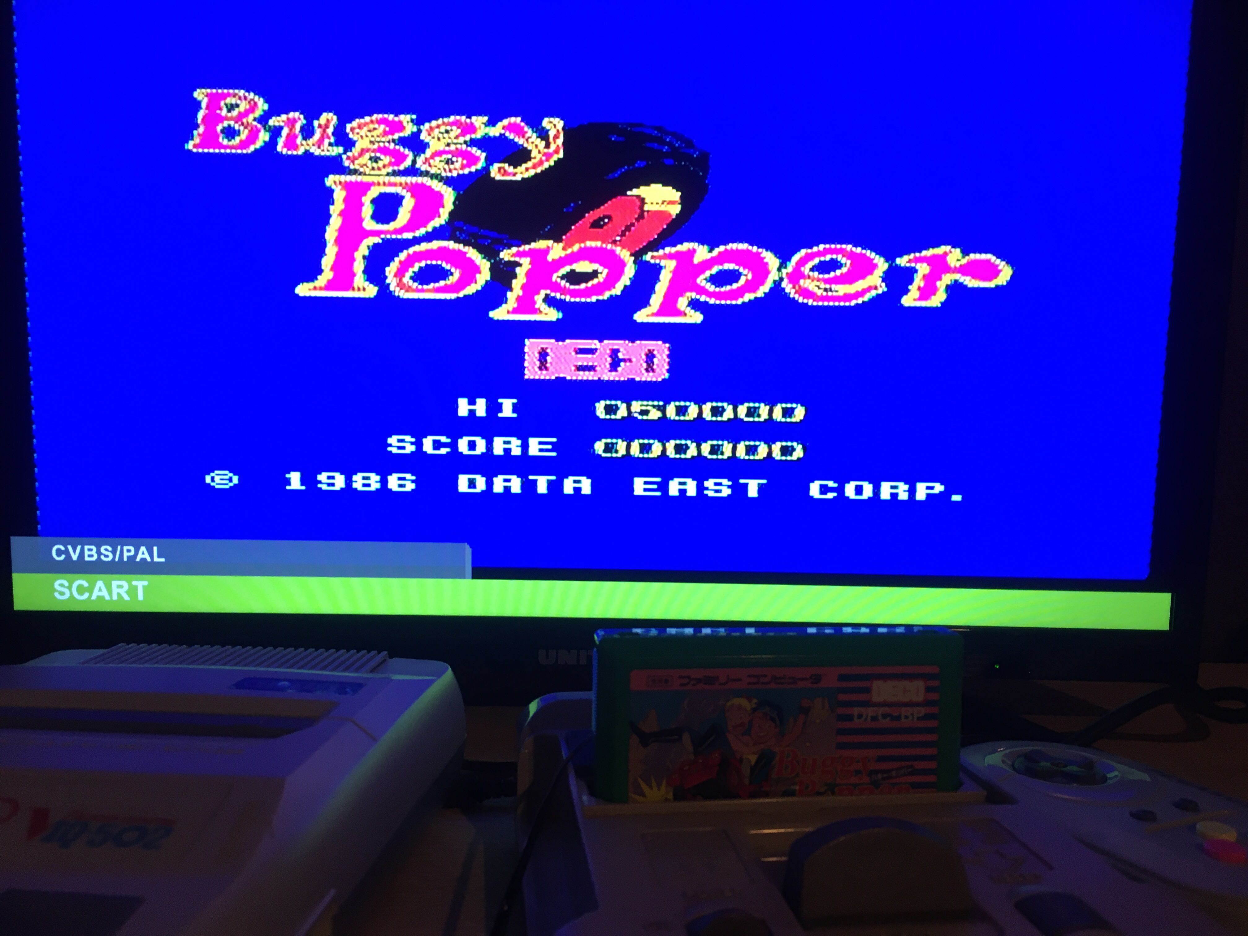 Pegasus gry Buggy Popper. Oryginalna famicom