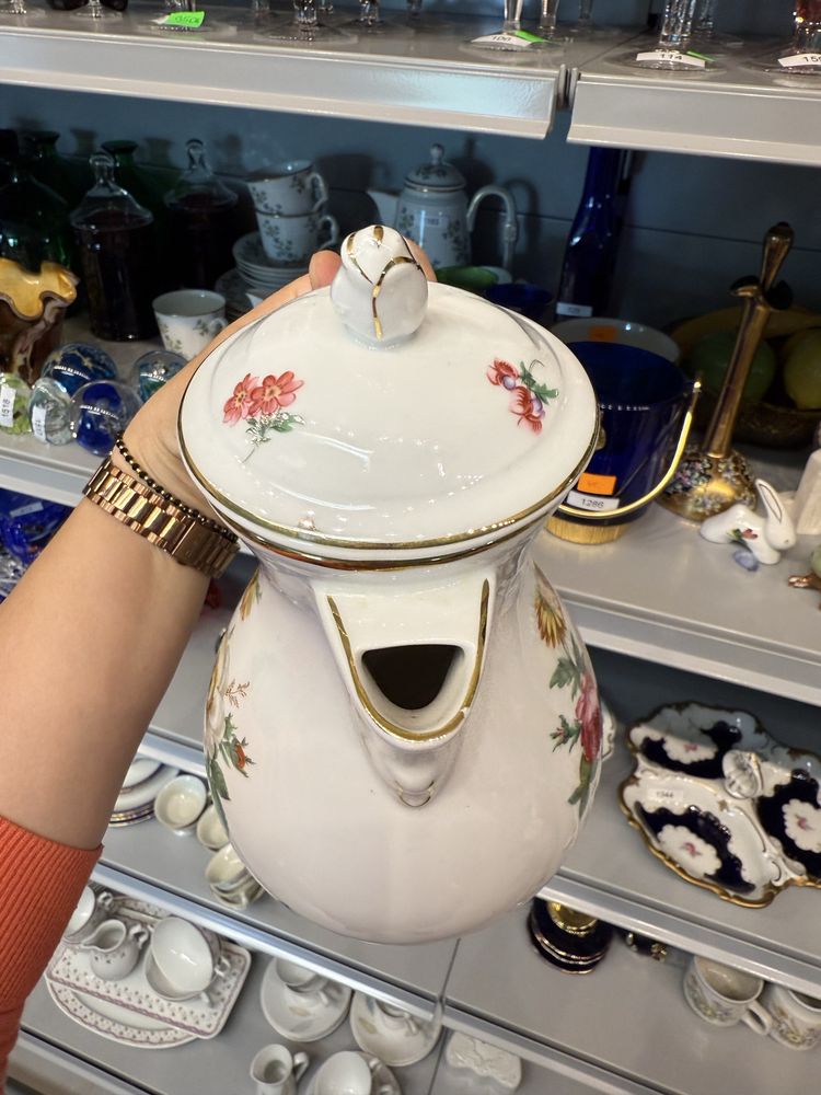 Serwis porcelanowy Tirschenreuth śniadanie herbata kawa kwiaty 1573