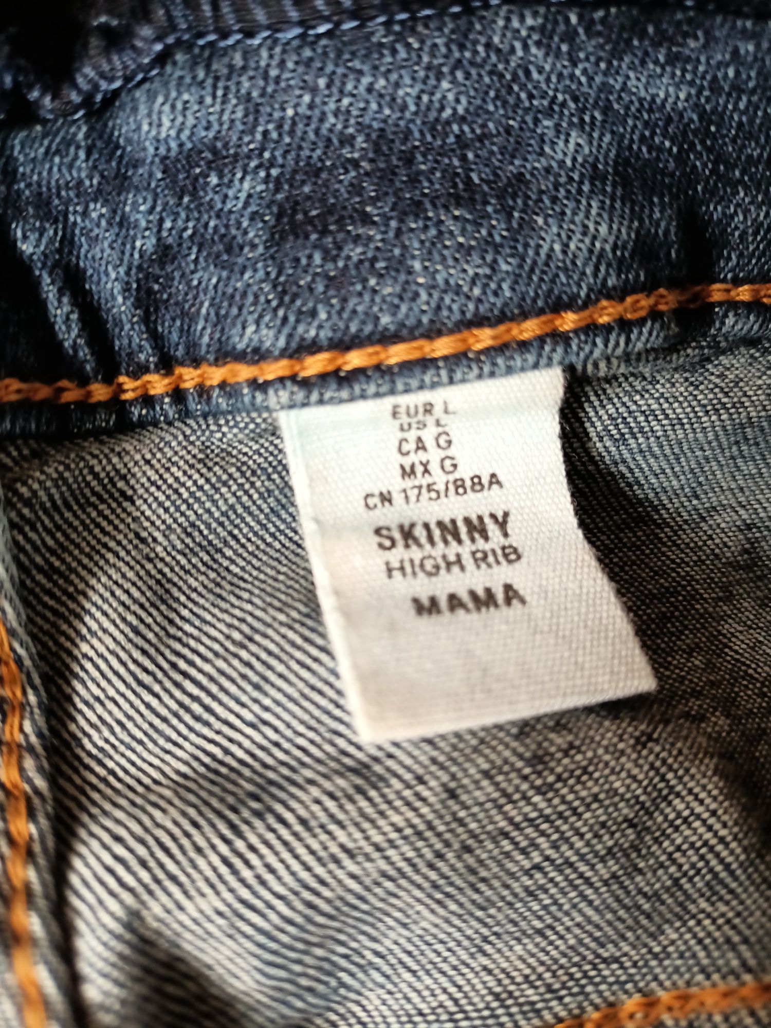 Spodnie ciążowe dżinsy H&M MAMA L 40/42