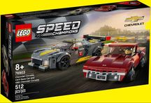 76903 Speed Champions Chevrolet Corvette C8.R +1968 Chevrolet Corvette