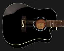 Нова акустична гітара 12 струн Harley Benton D-200CE-12BK | ХІТ