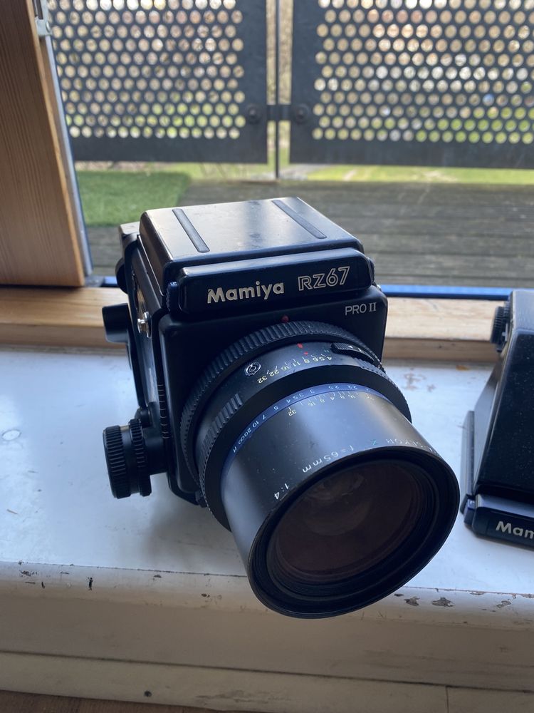 Mamiya RZ67 + 65mm Lens + Winder + Eye Level Viewfinder