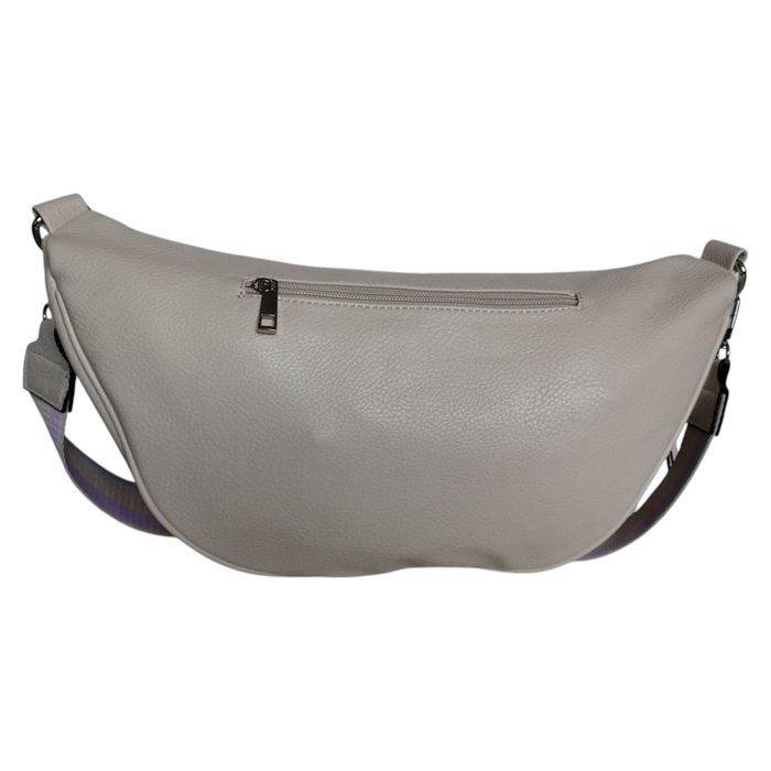 Duża Nerka Damska - Beżowa Torebka Damska Na Ramię - Saszetka + Etui