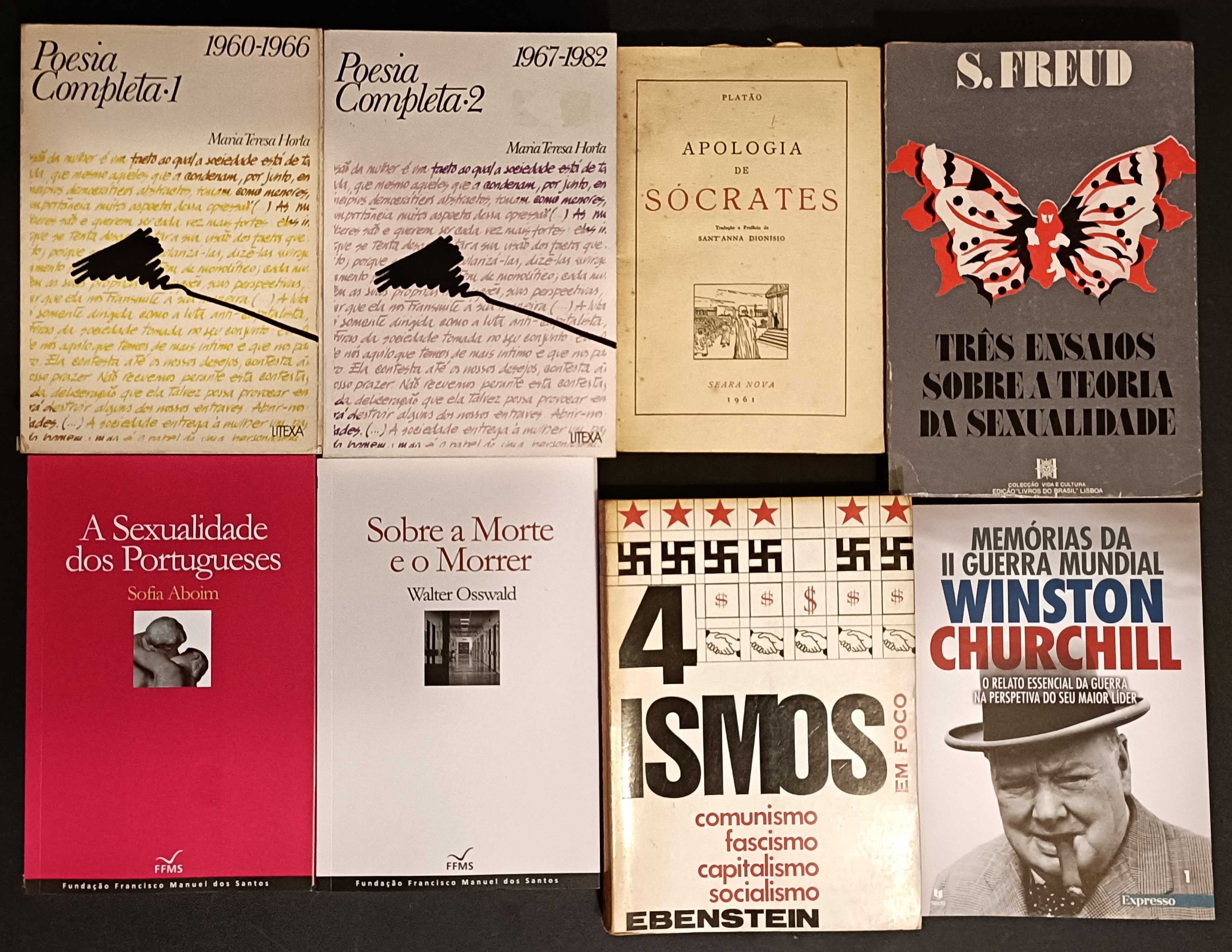 18 livros de variada literatura. Lote por 40€.