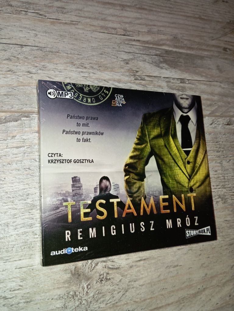 "Testament" - Remigiusz Mróz, audiobook CD