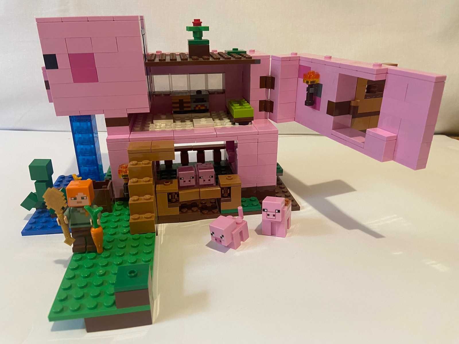 Конструктор LEGO Minecraft Будинок-свиня 490 деталей