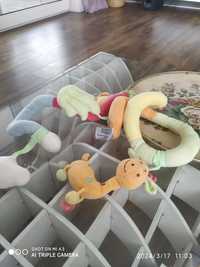 Zabawka wąż na łóżeczko wózek dla niemowlaka pluszaki