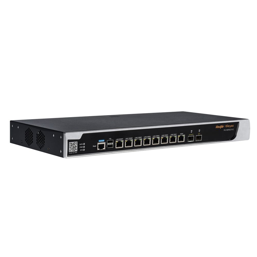 Ruijie Roteador Cloud, 10 portas, 8 portas + 2 SFP-Ruijie RG-NBR6215-E