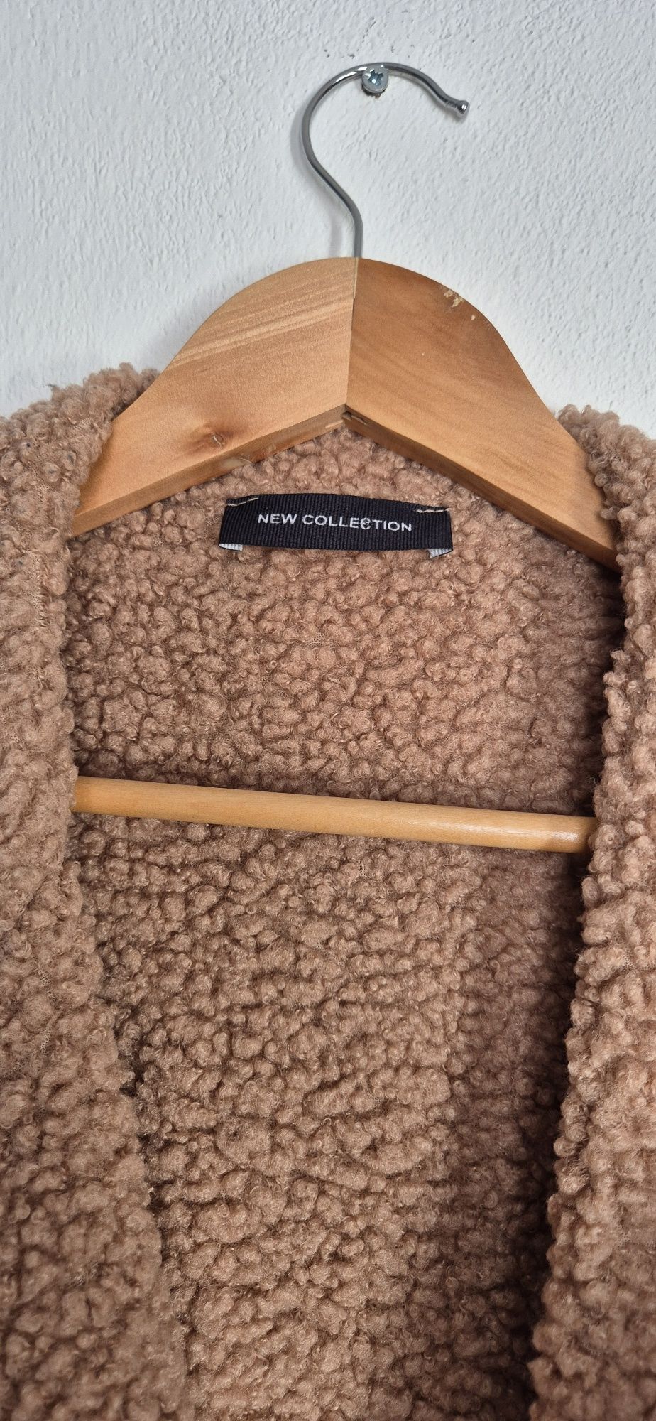 Brązowy kożuszek New Collection oversize