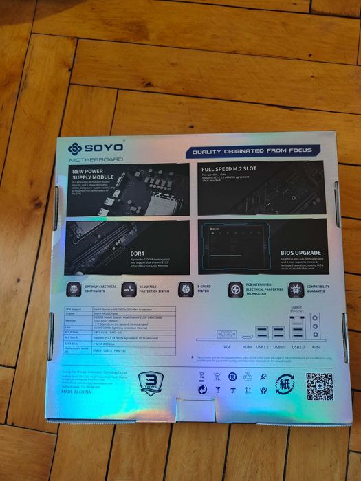 Комплект Intel i5 12400F + Мат плата SOYO Classic H610M-F LGA1700 DDR4