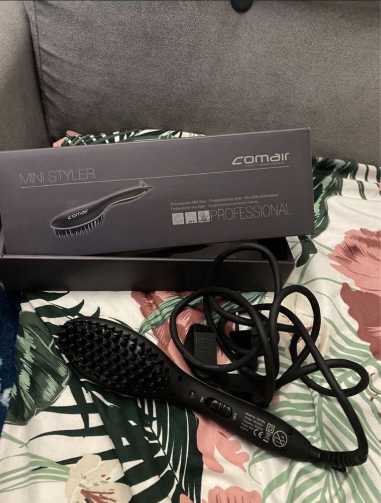 Szczotka prostująca Comair mini styler czarna 2w1