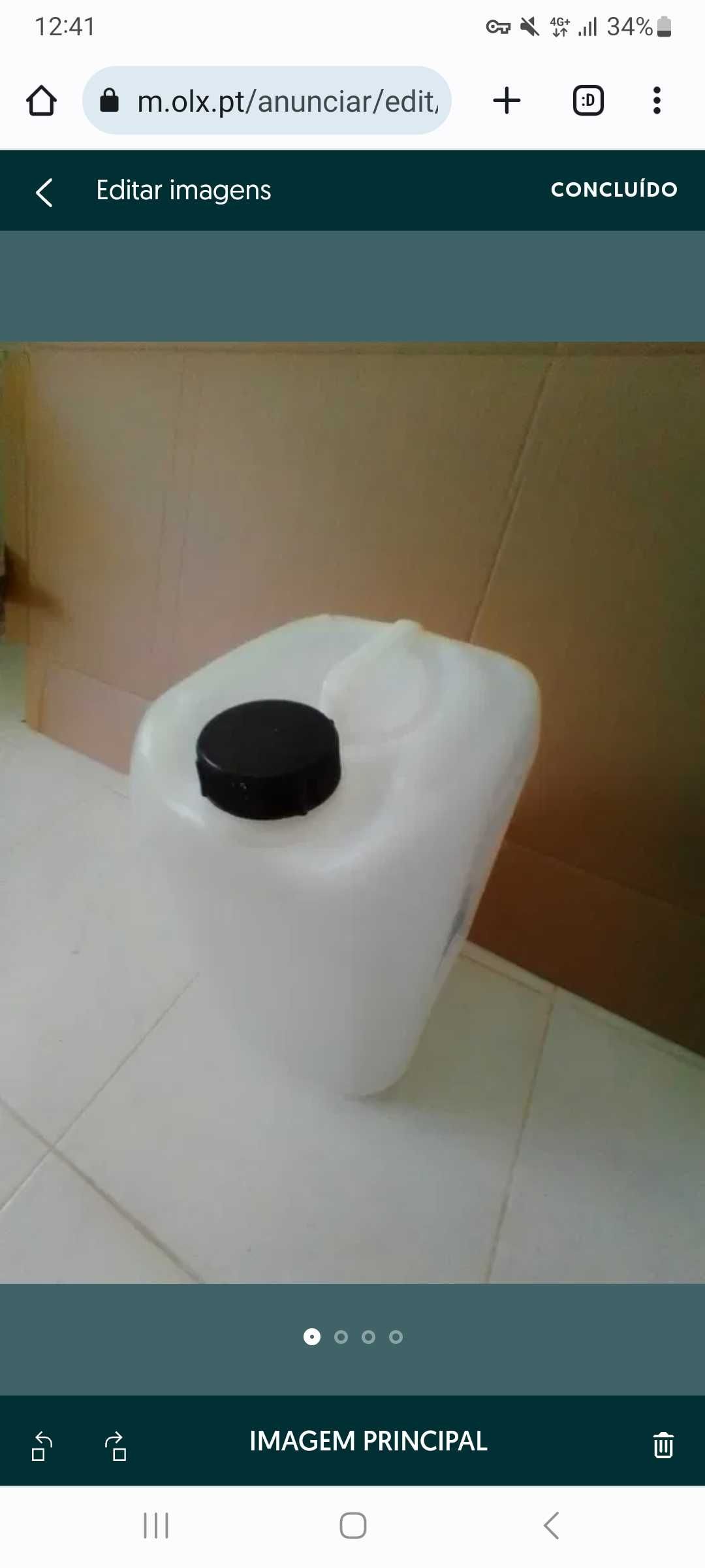20 bidons bidões de 5 litros