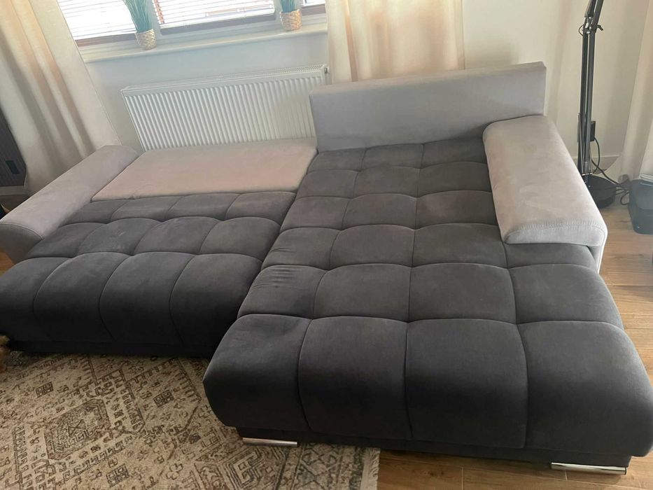 Kanapa narożna z funkcją spania