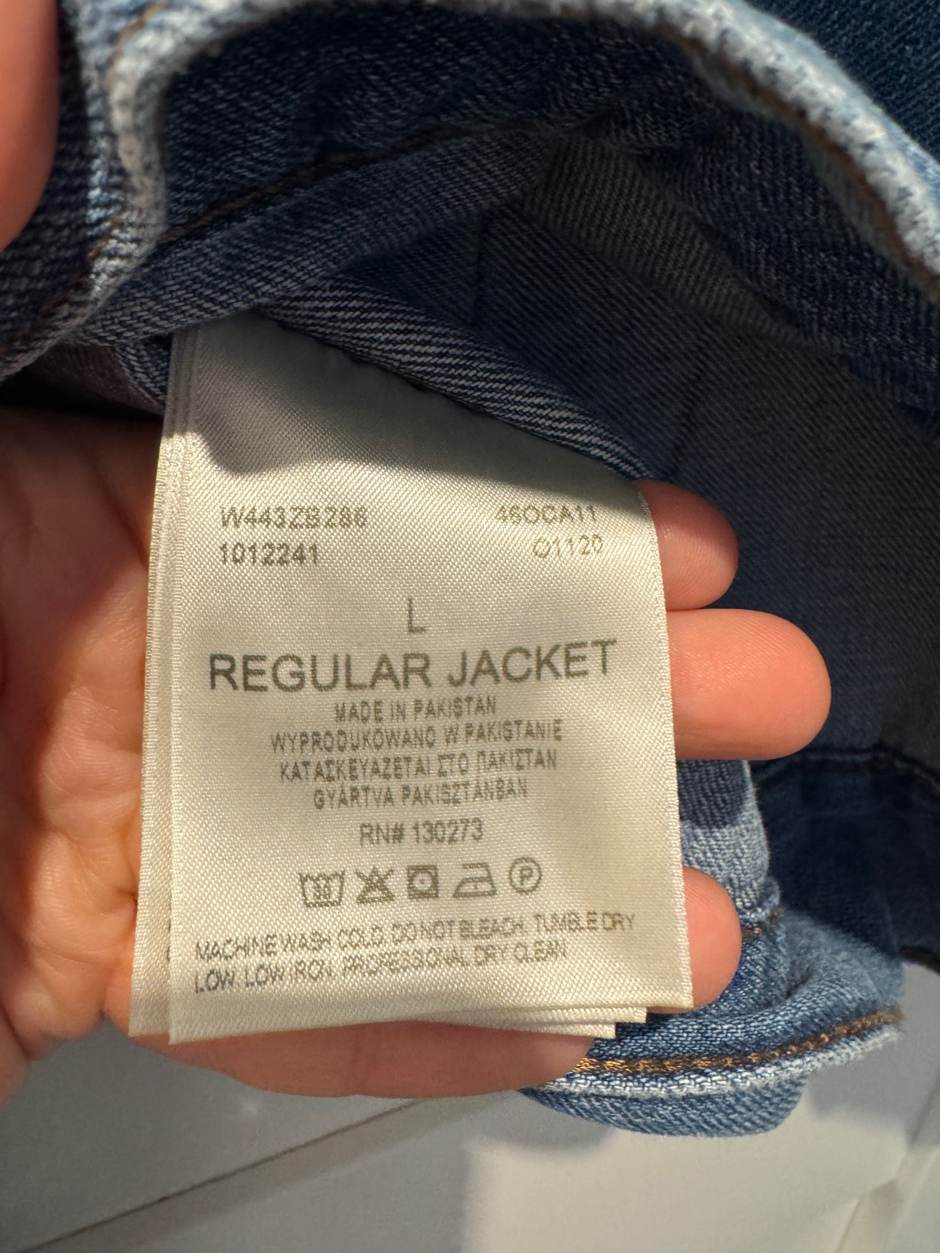 jeansowa kurtka wrangler L