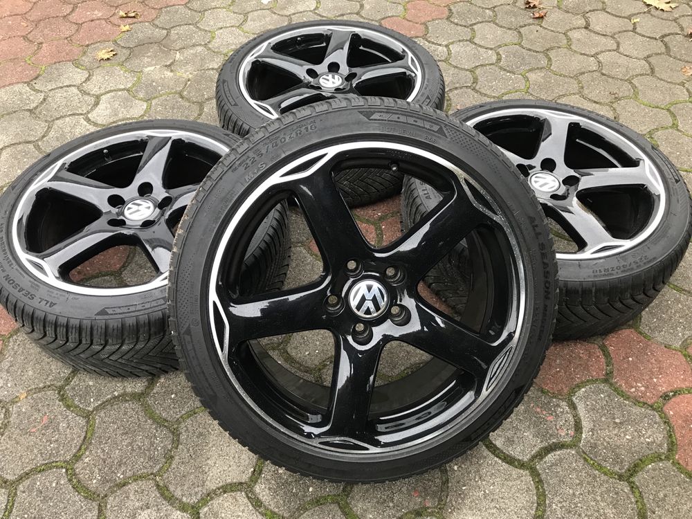 Koła Felgi Vw golf gti R-Line 18 cali 5x112 touran oryginalne opony