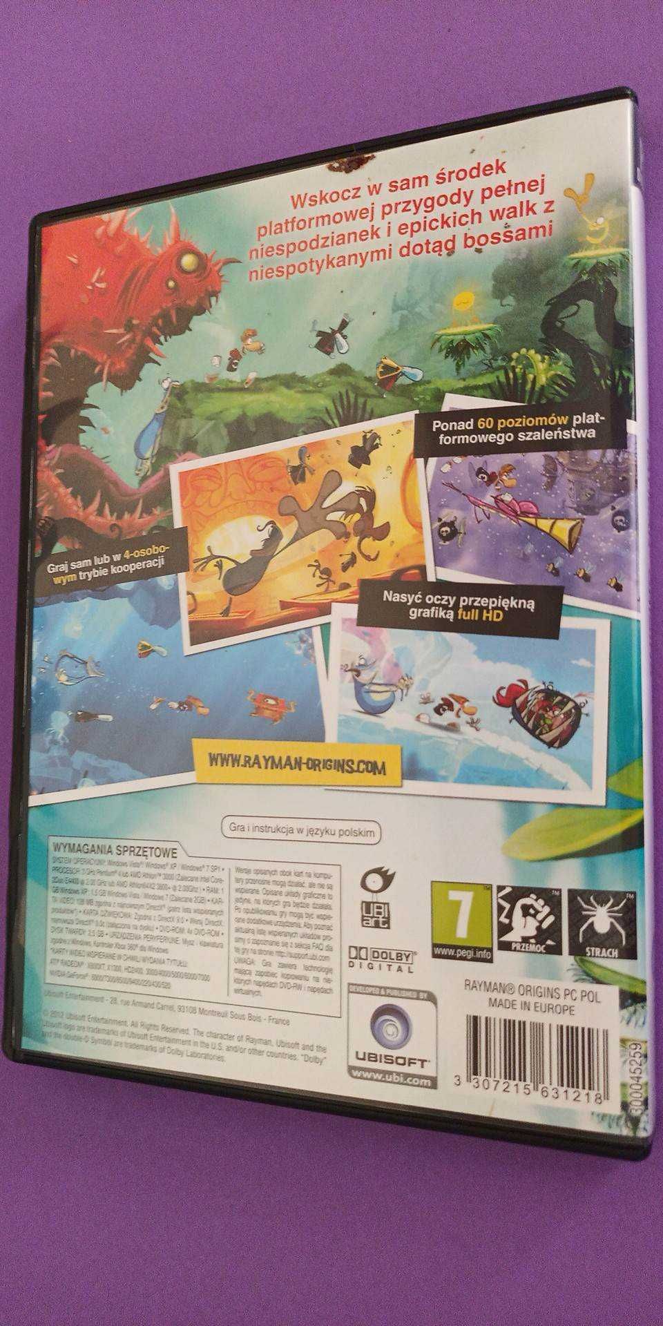 Rayman Origins - GRA PC - polska wersja , stare wydanie