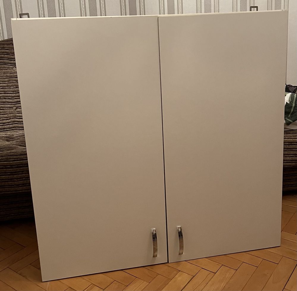 Łazienkowa szafka wisząca z dwoma półkami i drzwiczkami, 100x30x100 cm