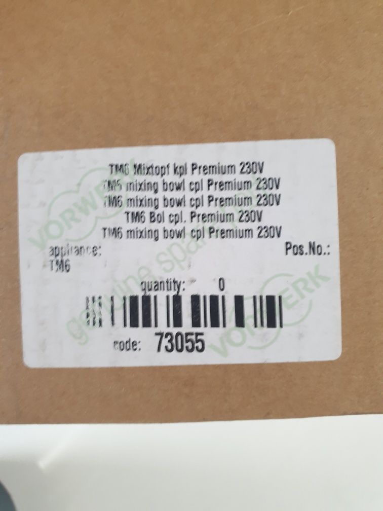 Kompletne naczynie miksujące Thermomix TM6 VORWERK NOWE