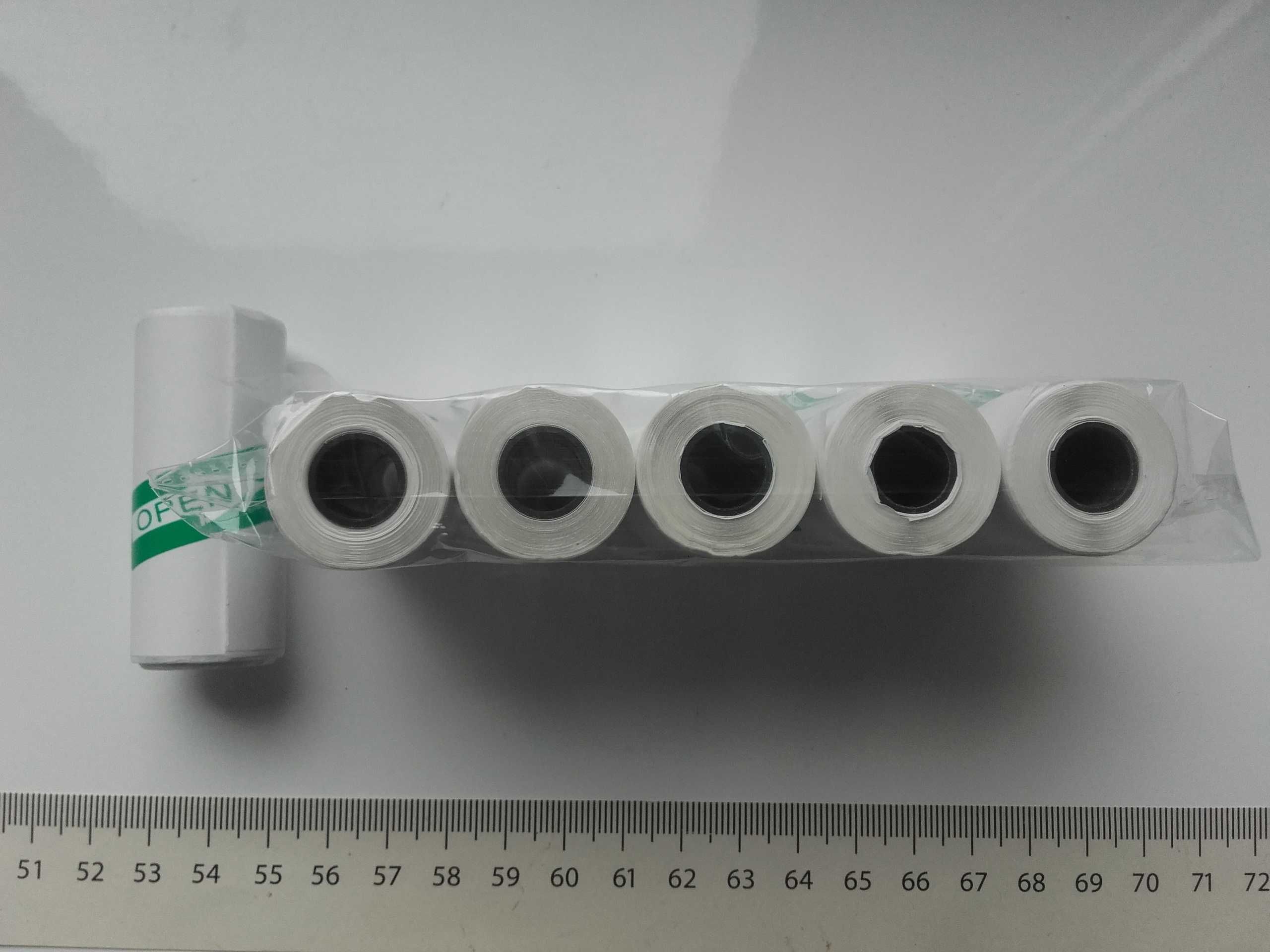 Rolki przylepne do mini drukarki termicznej 57mm x 25 x 3m, naklejka