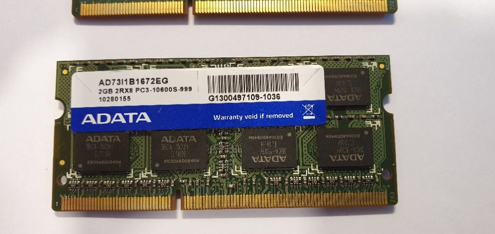 ADATA 2 Memória 2 GB Pc3-10600 Ddr3-1333mhz Laptop Memory RAM