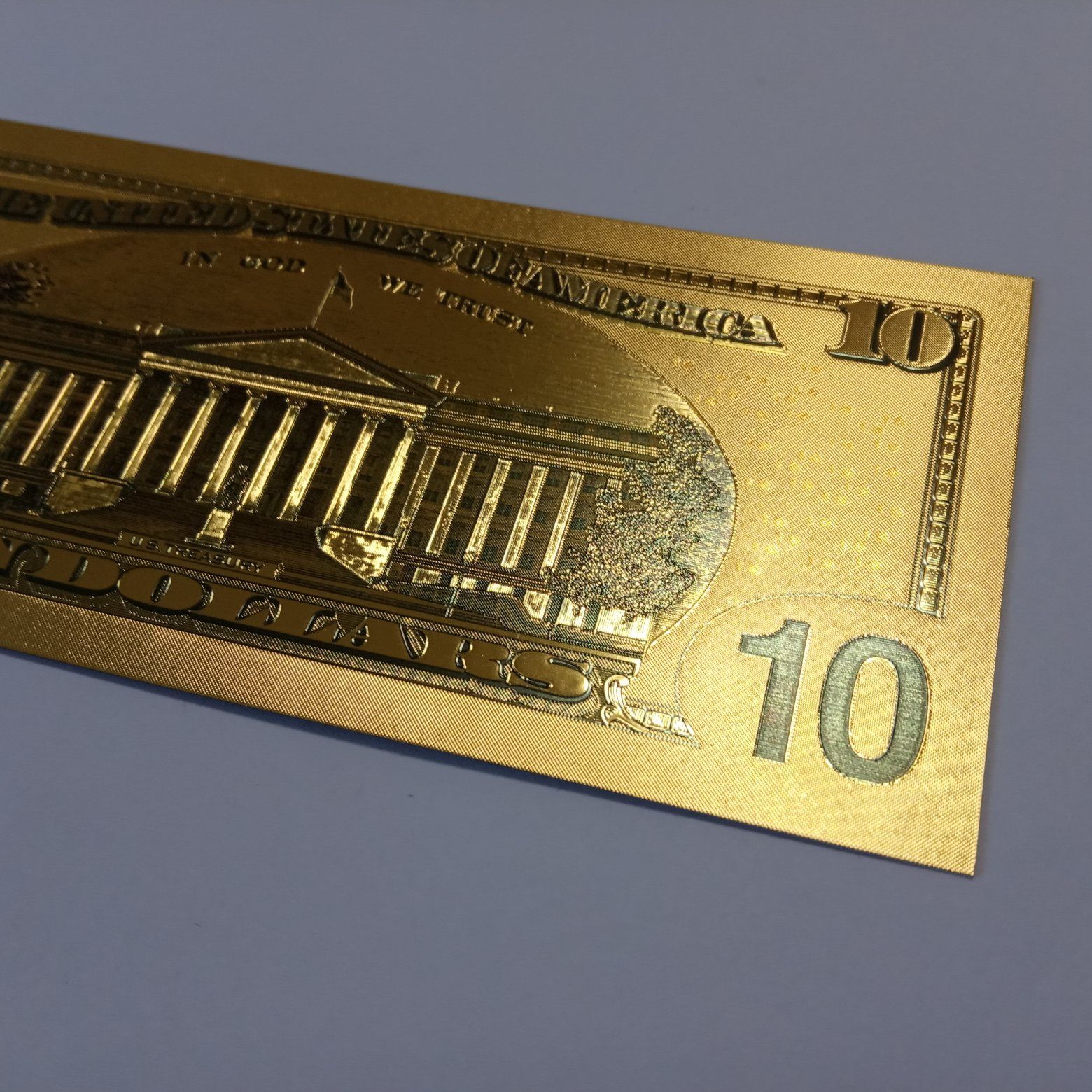 Сувенирная купюра банкнота 10 долларов подарок игрушка