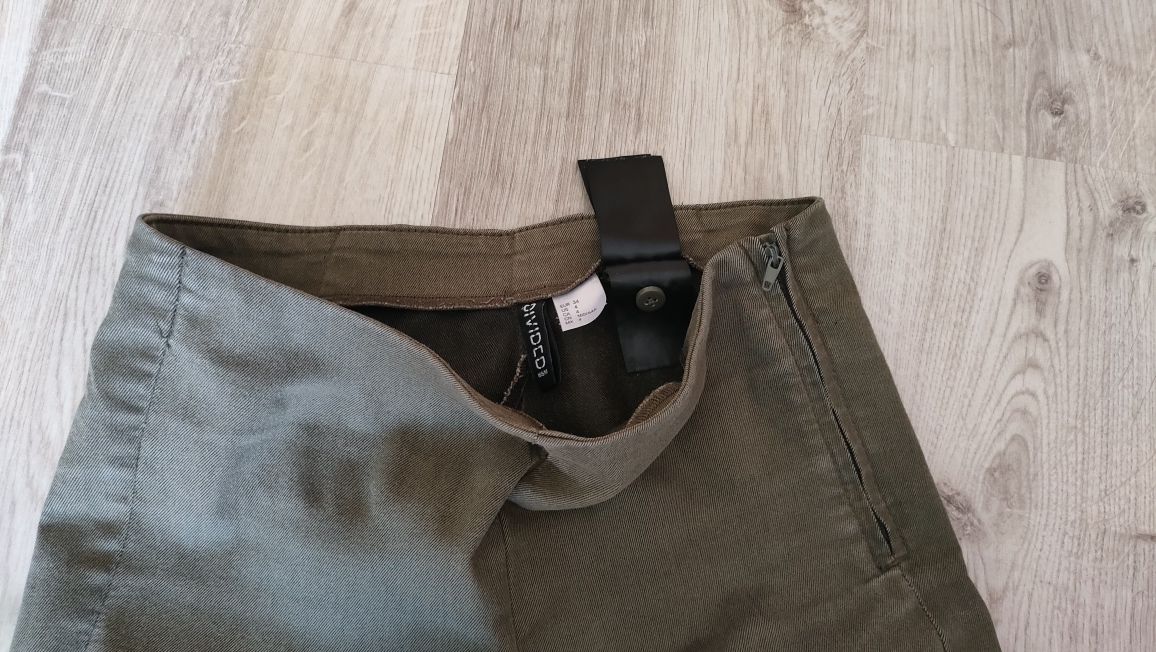 Spodnie h&m khaki rozmiar XS