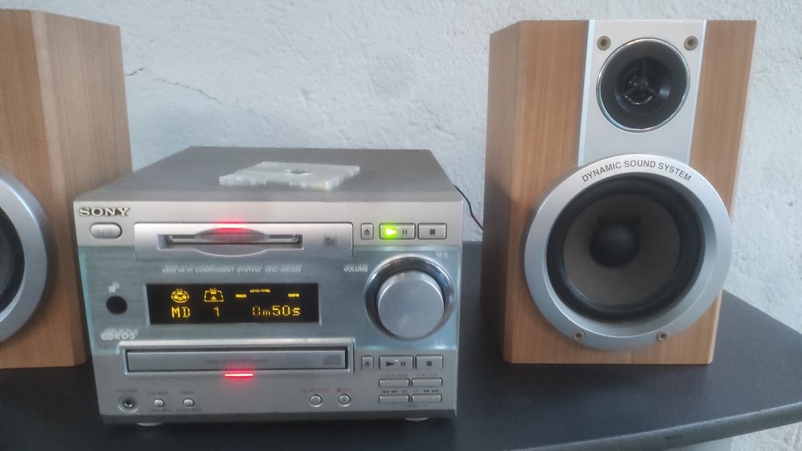 Mini Hi-Fi Sony minidisc i cd