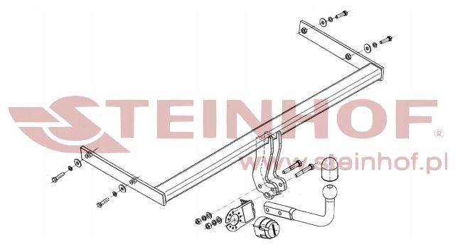 Steinhof Hak Holowniczy+Moduł+Wiązka Audi A3 5D Sportback 2004do2008r