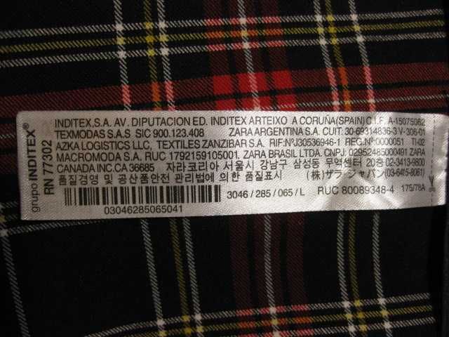 L Zara Зара штани Сліми вобтяжку стрейч еластичні як лосіни в клітинку