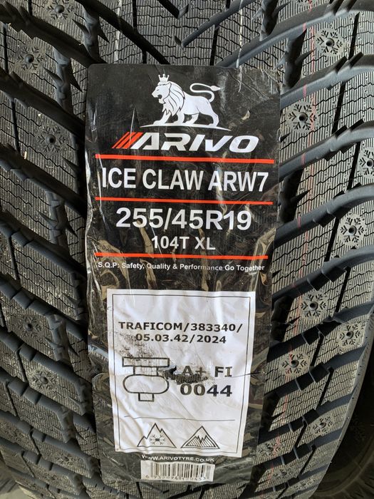 (10шт) нові 255/45R19 Arivo Ice Claw ARW7 (104T XL) зимові шини