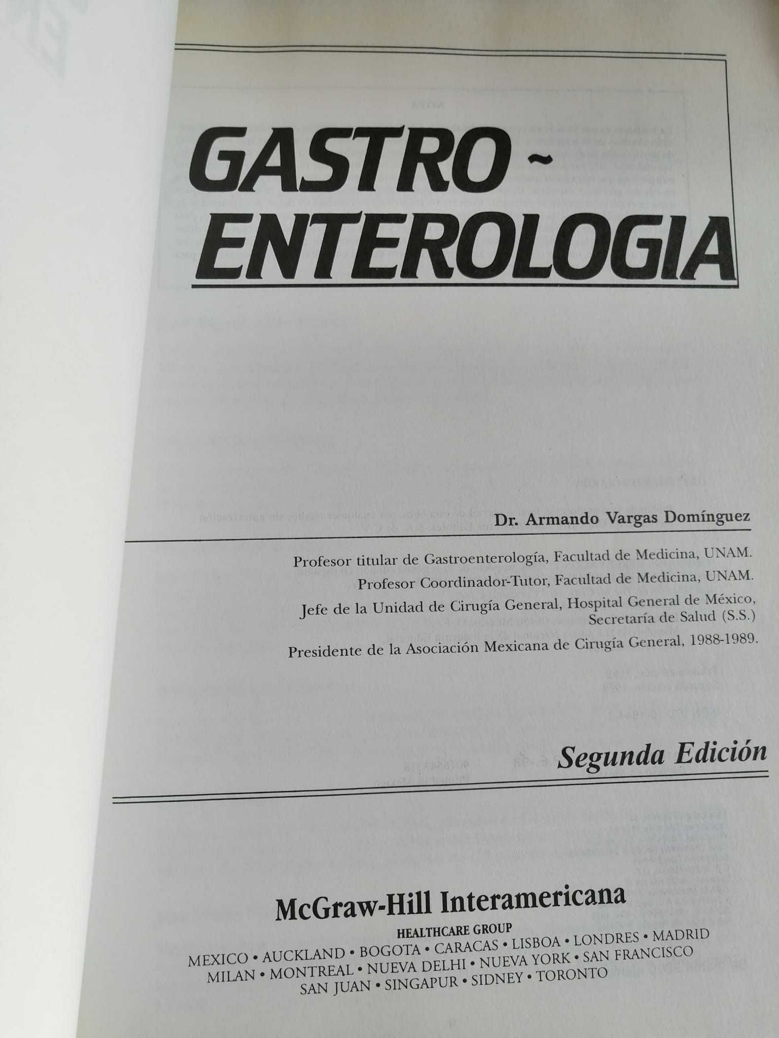 Livro Gastroenterologia, Vargas Dominguez, McGraw-Hill Interamericana