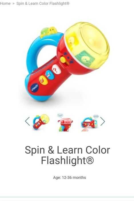 Latarka do nauki Spin & Learn Color Flashlight Vtech