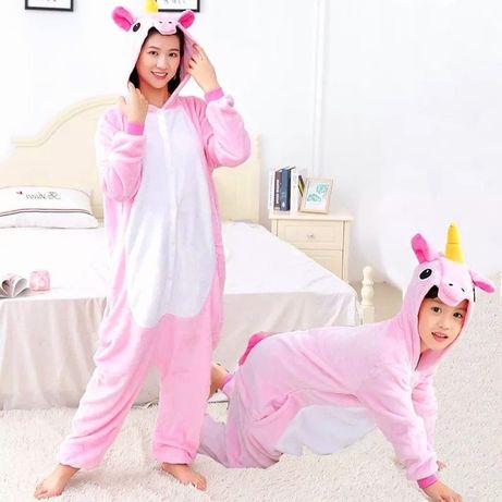 Пижамы Кигуруми единорог розовый Пижамы костюмы кингуруми стич покемон