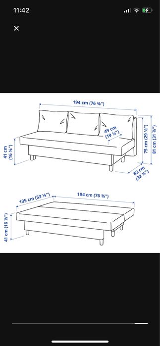 Sofa cama ALVDALEN