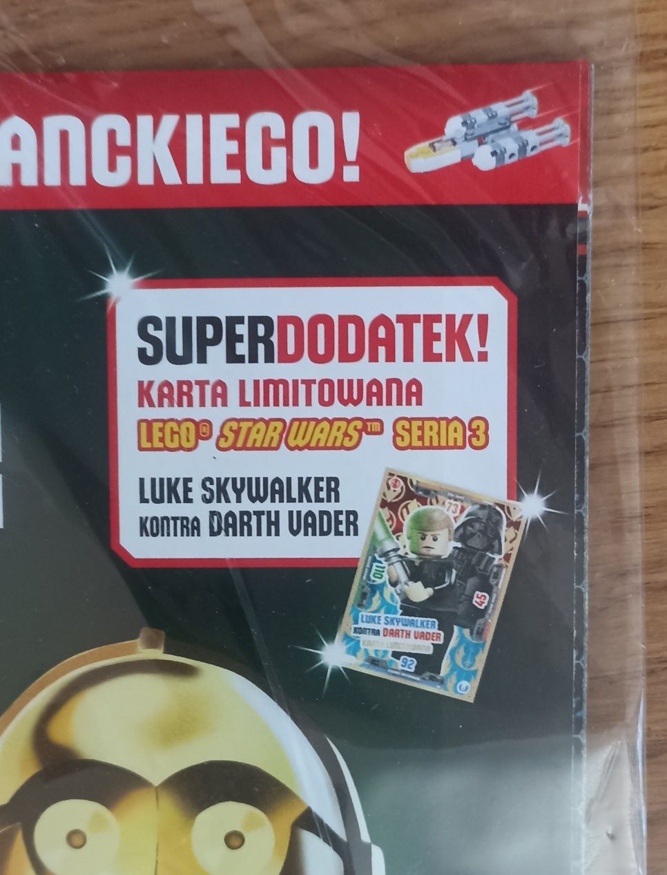 Gazeta, gazetka LEGO Star Wars, klocki statek Y-WING