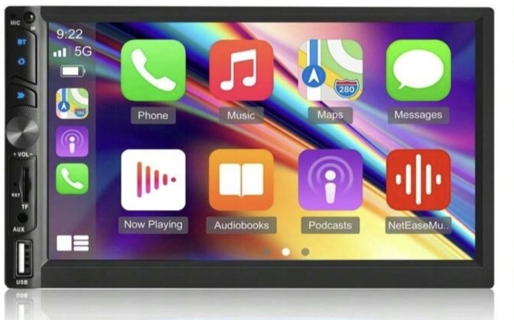 Vechtel Radio Samochodowe Bluetooth USB 2DIN Wyświetlacz 7"