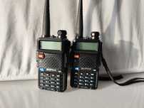 2x Baofeng UV-5r zestaw walkie talkie krótkofalówki