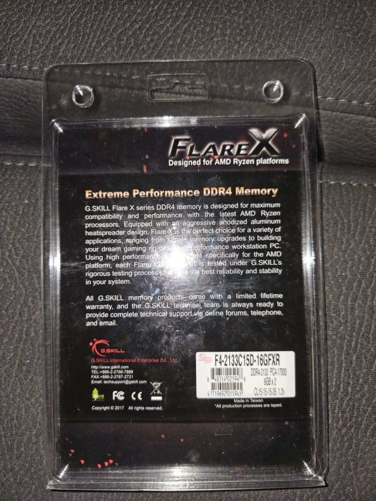 Ram G.Skill ddr4 2x8gb 2200MHz c15