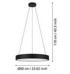 Eglo Marghera - Z Inteligentna lampa wiszaca led sterowana aplikacja