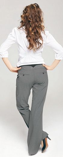 Szare eleganckie spodnie Happy Mum NOWE Office grey trousers