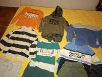 Roupa de menino de 6 anos hoje so hoje cada peça a 1€ aproveitem hoje