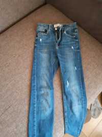 Jasne Przylegające jeansy damskie skinny Stradivardius roz 34 bardzo m