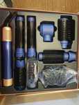 escova de ar modeladora 8 em 1 Bamba CeramicCare Airglam - Blue